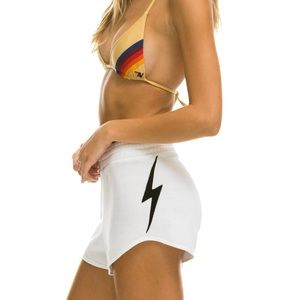 NWT Aviator Nation Bolt Shorts- Size M white